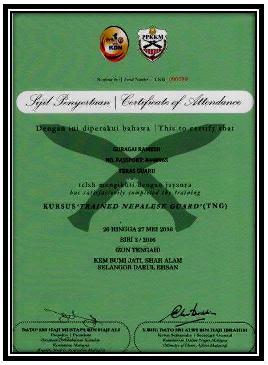 11 Sijil Penyertaan -Certificate of Attendance